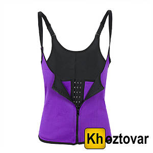 Стягувальний жилет-корсет для талії на бретельках Strap Body Waist Cincher Vest XXL, Фіолетовий