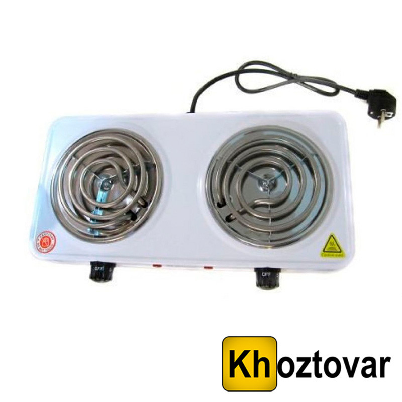 Електропліта на 2 конфорки Domotec MS 5802, фото 1