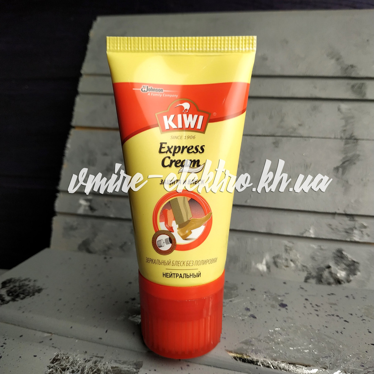 Крем для взуття безбарвний Kiwi express 50 мл