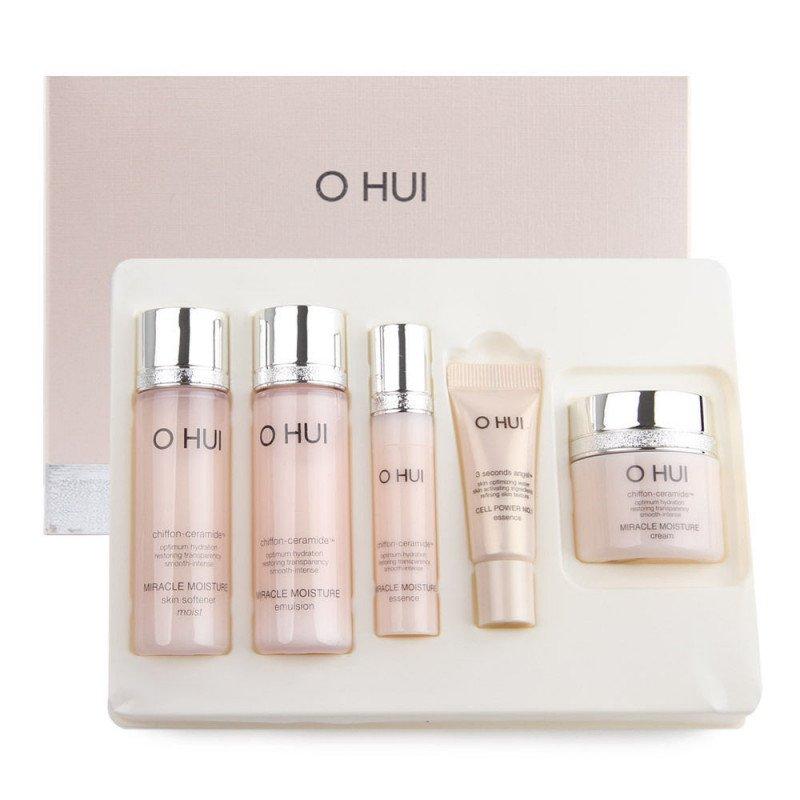 Зволожувальний набір засобів для обличчя O HUI Miracle Moisture Gift set 5ult 20 мл, 3 мл, 20 мл, 7 мл