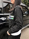 Куртка жіноча чорна з паєтками (котон), фото 2