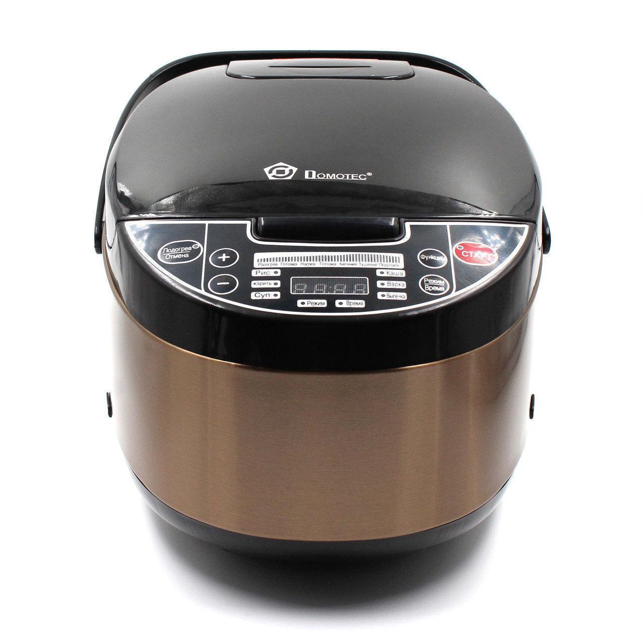 Мультиварка Domotec MS 7723 5 л, 11 режимів приготування, золота, фото 1