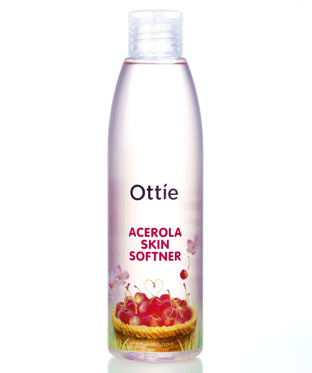 Зволожувальний тонер для обличчя з ацеролою Ottie Acerola Skin Softener 200 мл
