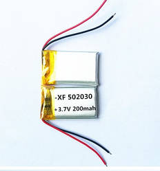 Акумулятор літій-полімерний 200 mAh 3.7 V 502030