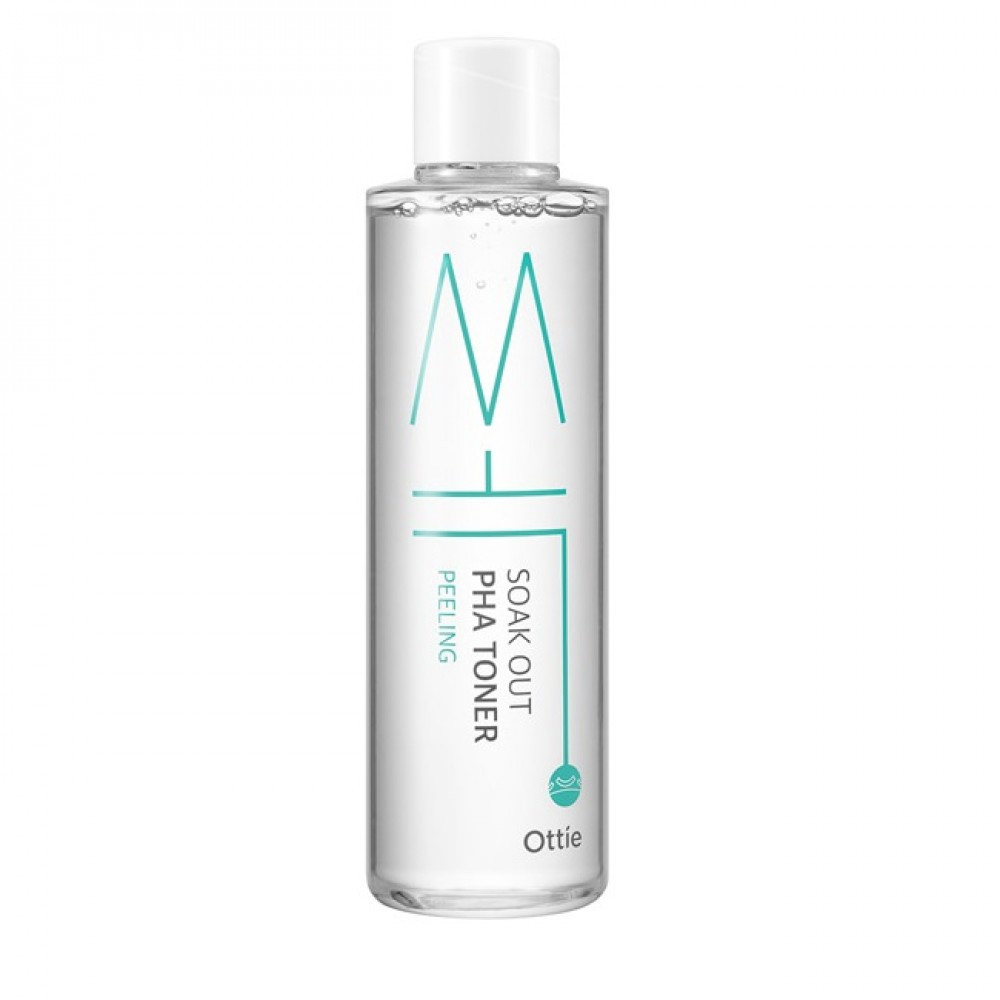 Пілінг-тонік для обличчя з PHA-кислотами Ottie Soak Out PHA Toner Peeling 250 мл