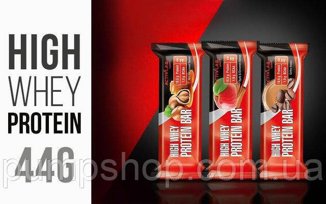 Протеїновий батончик ActivLab High Whey Protein Bar 44 г, фото 2