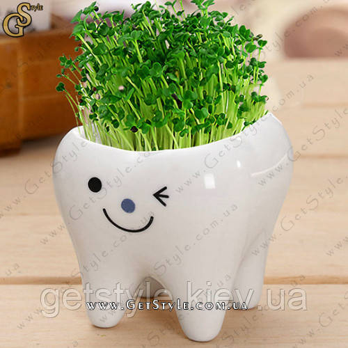 Керамический травянчик Зубик - "Tooth Grass" - 3 шт - фото 2 - id-p1053770917