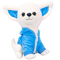М'яка іграшка собака "Крошка Чихуахуа", у блакитній кофті.