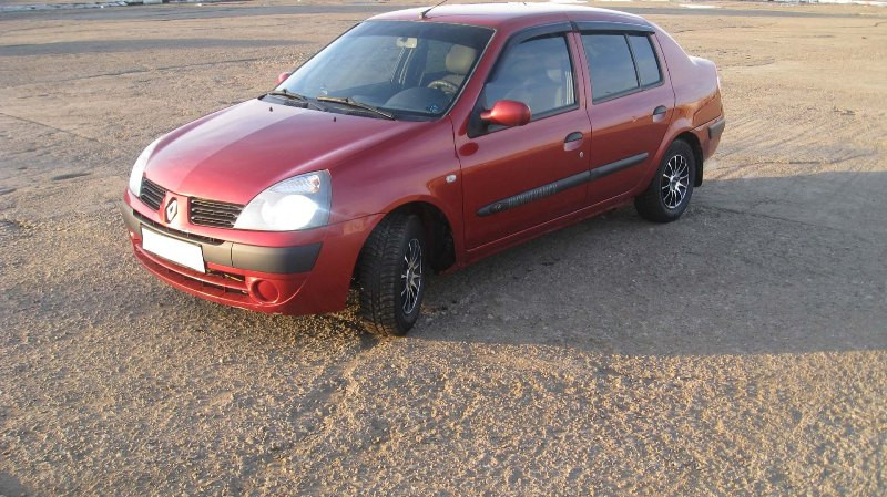 Дефлектори вікон (вітровики) RENAULT Symbol 2002-2008 Cobra tuning R11102