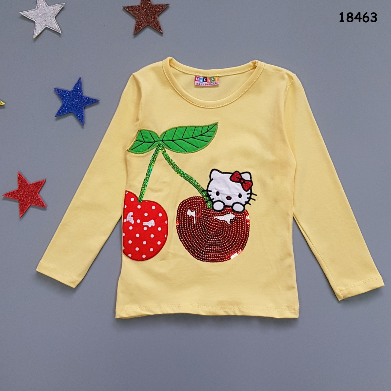 Лонгслив Hello Kitty для дівчинки. 86-92 см