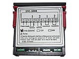 Здвоєний цифровий терморегулятор STC-3008, 220 В, фото 4