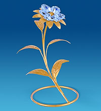 Фігурка Сваровскі з позолотою "Квітка" AR-1146