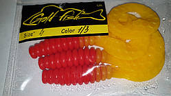 Силікон Кирлиграб 4" сьедобный "Gold fish" color 1/3
