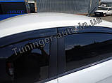 Дефлектори вікон (вітровики) Kia Rio sed 2010-2016 (Autoclover D037), фото 6