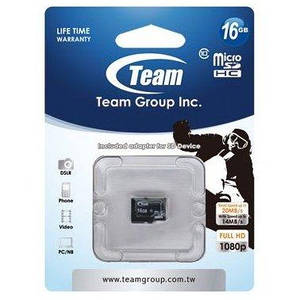 Карта памяти microSD 16Gb /Team/ +SD HC 1 class 10 (TUSDH16GCL1003) EAN/UPC: 765441001701