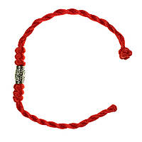 Амулет браслет з вузликами 19 см червоний (C0781)