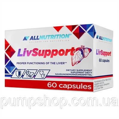 Для підтримки та відновлення печінки AllNutrition Livsupport 60 капс.