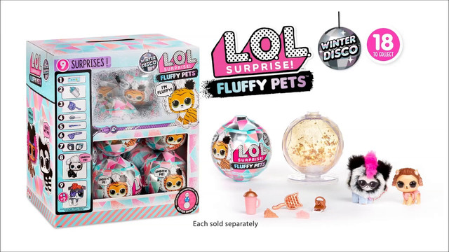 Winter Disco Fluffy pets Blind Boxes