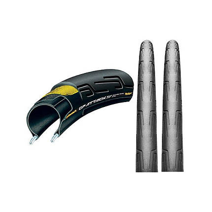 Велосипедна покришка шина Continental Grand Prix Attack II Front 28"x1.75, 700 x 22C, Фолдінга, фото 2