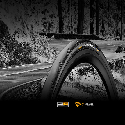 Велосипедна покришка міська шосейна складна складна слік Continental Grand Sport Race - 28" | 700 x 23C чорна, фото 4