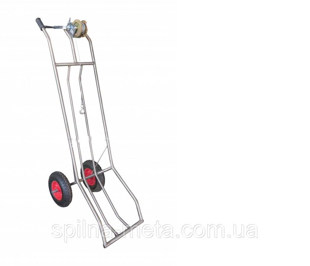 Візок з лебідкою для переміщення туш свиней (нержавійка), фото 1