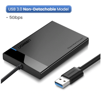 Зовнішня кишеня 2.5 жорсткого диска Ugreen USB 3.0 SATA