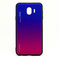 Чехол Gradient для Samsung J4 2018 / J400 бампер накладка Purple-Rose