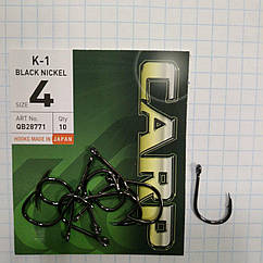 Крючки Hayabusa Carp K-1 Black Nickel size 4