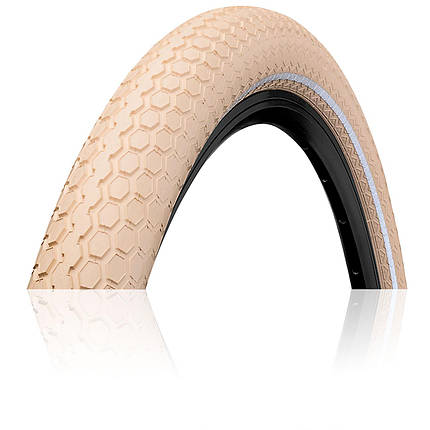 Велосипедна покришка шина Continental RIDE Cruiser Reflex, 28"x2.00, 50-622, Wire, ExtraPuncture Belt, 1130гр., кремовий, фото 1