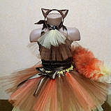 Карнавальний костюм рудої кішечки для дівчинки, фото 2