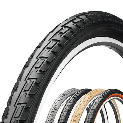 Велосипедна покришка шина Continental RIDE Tour, 20"x1.75, 47-406, Wire, ExtraPuncture Belt, 630гр., чорно-білий, фото 3