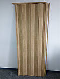 Двері гармошка під будь-які розміри, Більше 8 кольорів. Міжкімнатні двері гармошка. Бук світлий 81х203., фото 3
