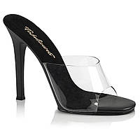 Черные туфли для фитнес бикини Gala 01 размер 36 для выступлений силиконовые на каблуке