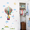 Декоративні наклейки для дитячого садка, в дитячу "звірі на повітряній кулі" 118см*85см (лист50*70см), фото 2