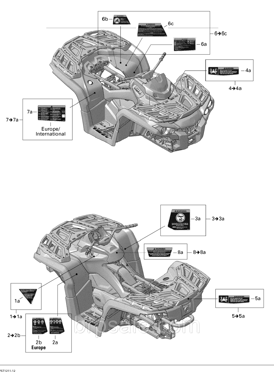 Заднє крило Sea-Doo BRP Rear fender, фото 1