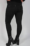 Лосіни жіночі зимові/Лосини великого розміру/Чорні лосини утеплені/Збільшені легінси/Мікродайвінг 04170, фото 6