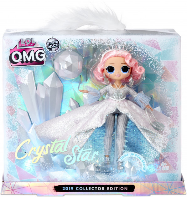 Оригінал. Лялька O. M. G. Crystal Star Winter Disco ЛОЛ Леді Кристал L. O. L. Surprise 559795