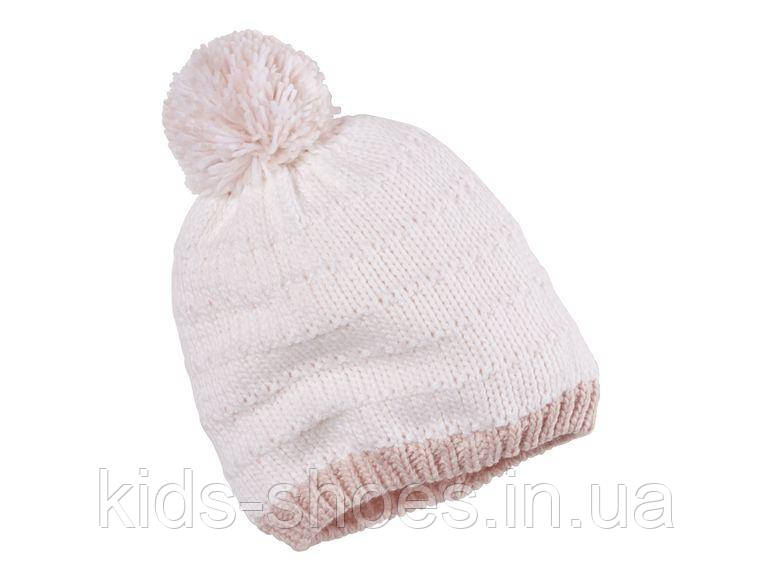 Шапочка в'язана на флісі 4-7 років Молочна подвійна Lupilu - фото 1 - id-p1054159345