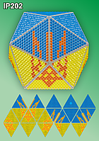 Набор алмазной вышивки ТМ Вдохновение НОВОГОДНИЙ ШАР «ФЛАГ УКРАИНЫ» IP202