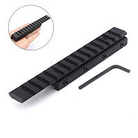 Адаптер перехідник на планку вівера з 11 на 20 мм MIZUGIWA №105