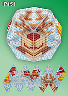 Набір алмазної вишивки ТМ Натхнення НОВОРІЧНИЙ КУЛЯ «ОЛЕНЬ» IP151