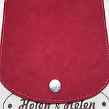 Клапан для в'язаного рюкзака . Колір "Червоний"., фото 3