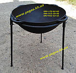 Казан чавунний азіатський на 8 літрів з чавунною кришкою + тринога, фото 2