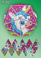 Набор алмазной вышивки ТМ Вдохновение НОВОГОДНИЙ ШАР «ЕДИНОРОЖЕК» IP102