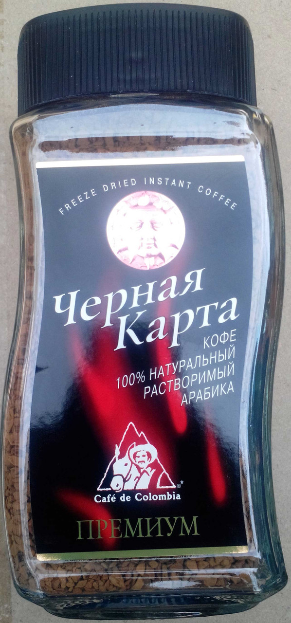 Розчинна кава Чорна Карта Преміум 190 гр.