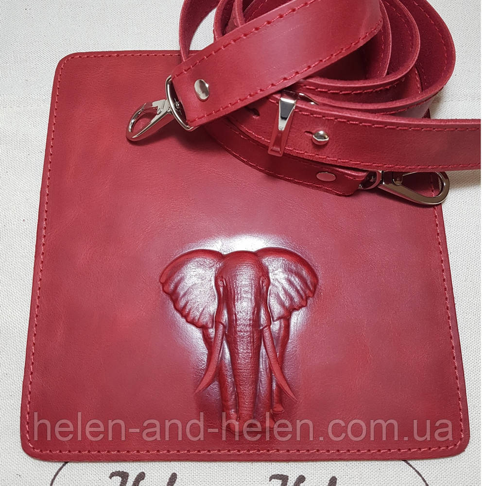 Клапан для сумки 19*20. "Слон". Колір "Алий"., фото 1