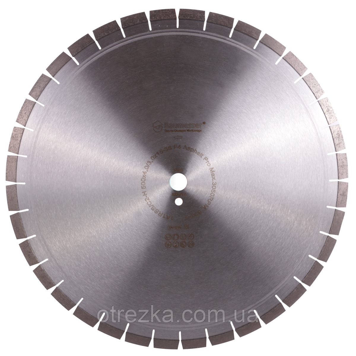 Круг алмазний відрізний 1A1RSS/C2-H 500x4,0/3,0x15x25,4-36 F4 Baumesser Asphalt Pro