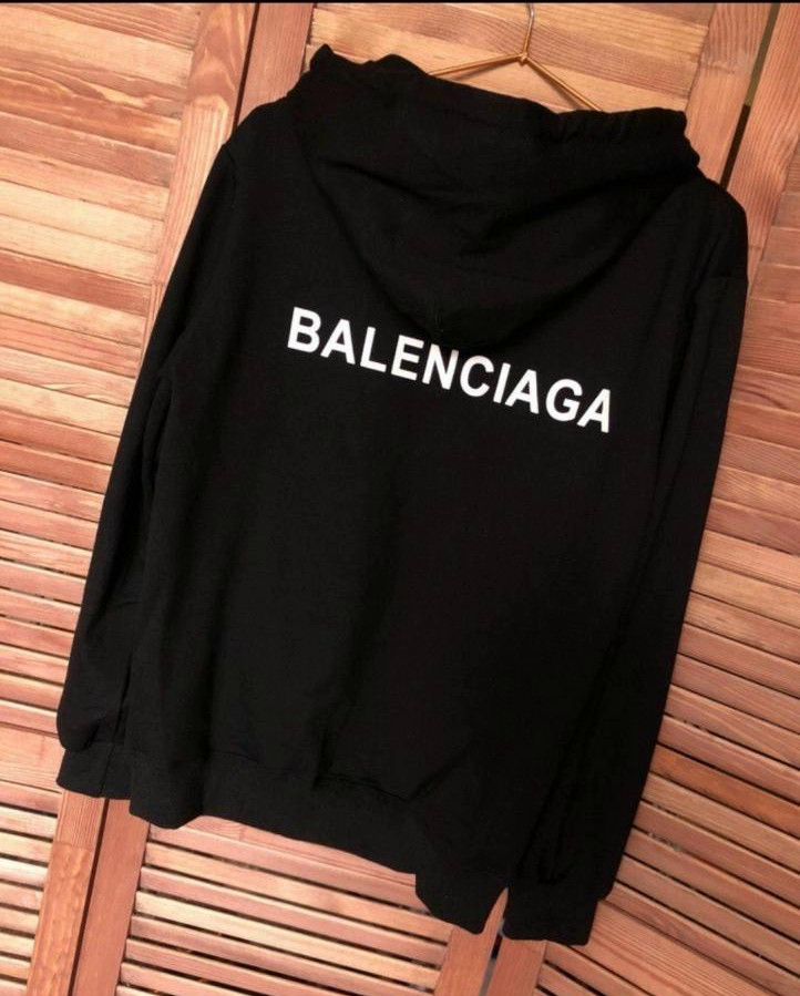 Худи Balenciaga Minimal Черное Унисекс Толстовка Оверсайз Баленсиага ...