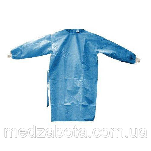 Халат хірургічний стерильний «+103» (манжет) XL/130см (СМС 35г)
