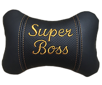 Подушка на підголівник в авто під шию, дорожня автоподушка SUPER BOSS